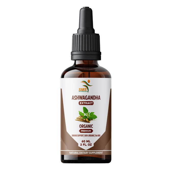 Ashwagandha Drops - Organic, No Fillers, No Binders - Stress Relief, Calming, Relaxation, Mood Support, Adaptogenic Tincture Supplement for Adults - Vegan, Non-GMO, Gluten Free, Made in USA | 2 Fl Oz
