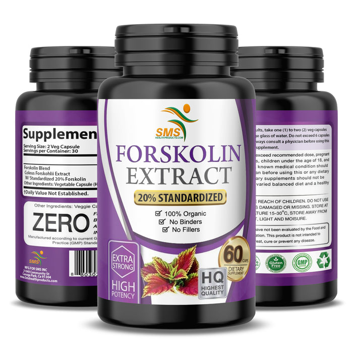 Forskolin Capsules 100% Pure Health & Dietary Supplement Keto Diet Forskohlii Pills