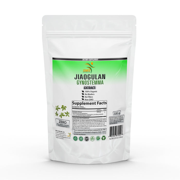 Certified Organic Jiaogulan (Gynostemma) High Potency 4:1 Extract Powder 100g/227g