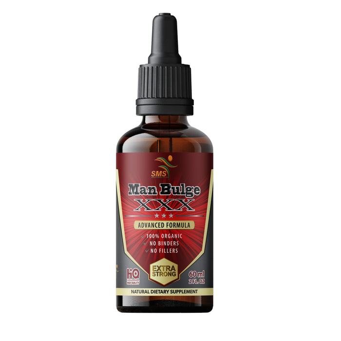 Man Bulge Tincture Herbal Drops Organic Men's Dietary Supplement 2 Fl Oz By SMS