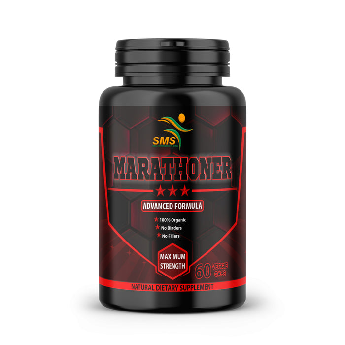Marathoner Male Dietary Supplement Organic 60 Veggie Capsules NON GMO