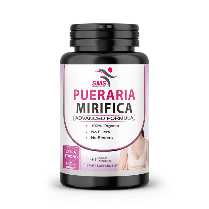 Pueraria Mirifica (Kwao Krua Kao) Supplement Pills - Pure Root 10:1 Concentrated White Extract Powder from Thailand, Premium Organic - Promotes Women's Health - 60 Veggie Capsules