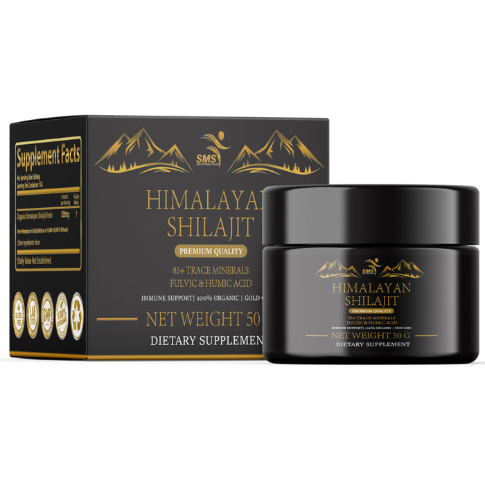 Shilajit Himalayan 100% Pure Organic Men's Health Immunity Energy Boost 50g
