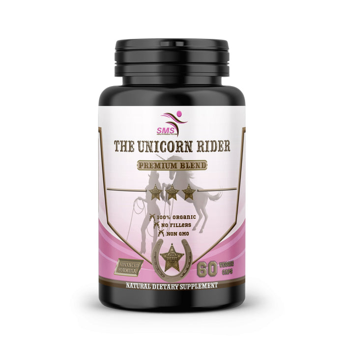 Unicorn Rider with Tongkat Ali, Tribulus, Black Ginseng & Fenugreek, Vegetarian, The Unicorn rider Supplement , Women's Performance Aid Pills 60 Veggie Capsules