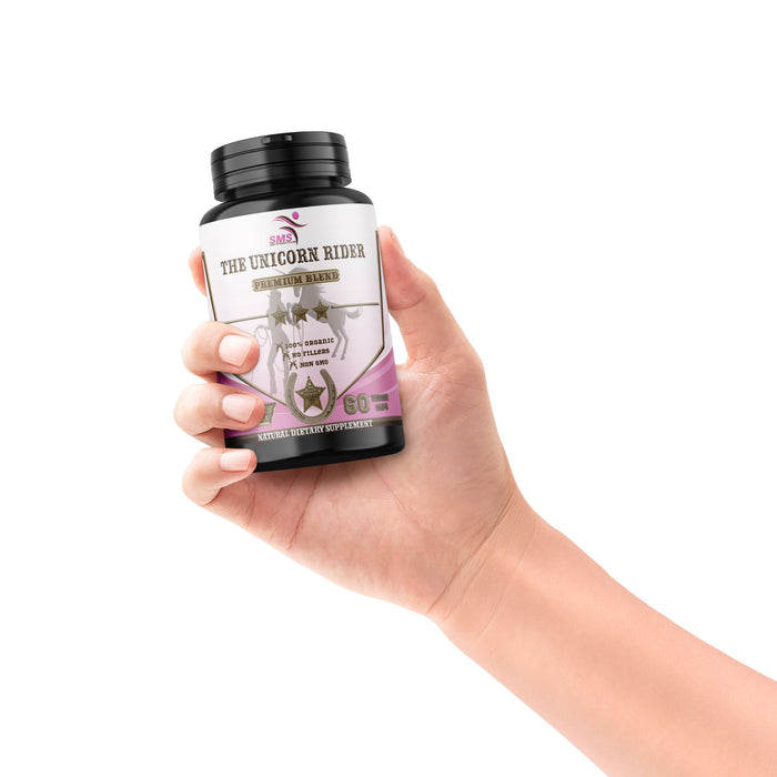 Unicorn Rider with Tongkat Ali, Tribulus, Black Ginseng & Fenugreek, Vegetarian, The Unicorn rider Supplement , Women's Performance Aid Pills 60 Veggie Capsules