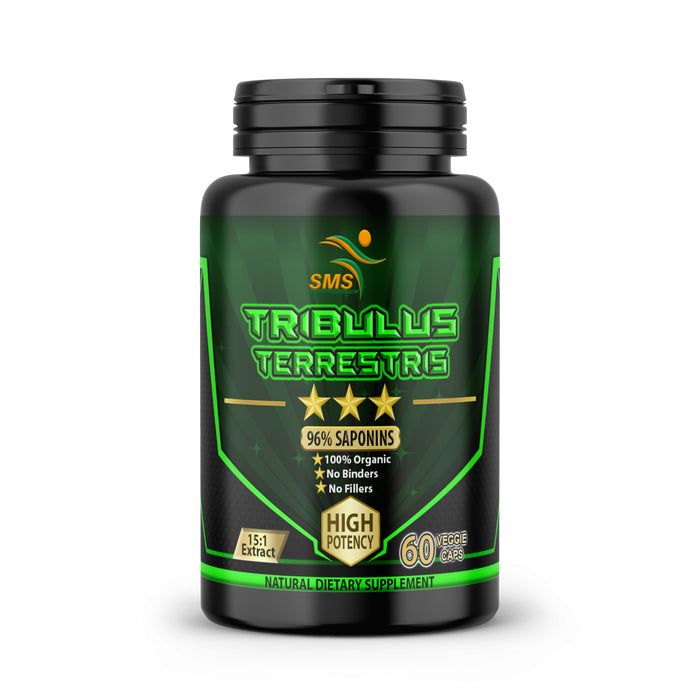 TRIBULUS TERRESTRIS 7500mg EXTRACT 96% SAPONINS Exercise Supplement 60 Veggie Capsules NON GMO