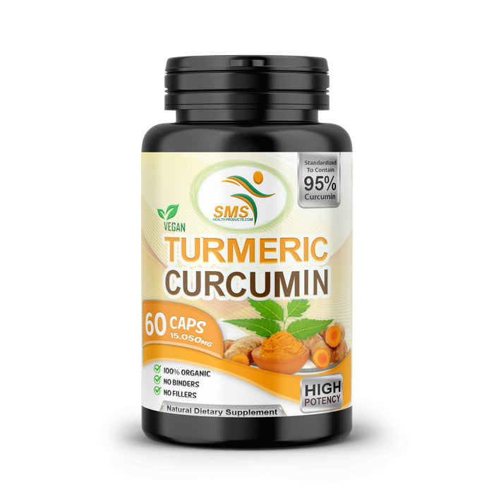 ORGANIC TURMERIC CURCUMIN MAX Potency 95% With Black Pepper 15050mg TUMERIC PILLS