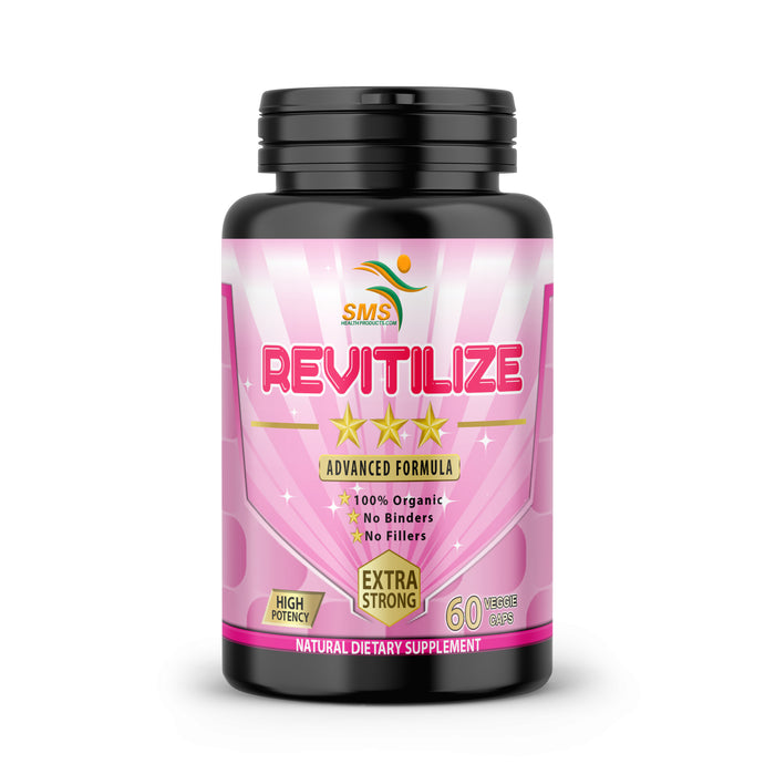 Revitalize, Natural Menopause Supplement for Hot Flashes, Night Sweats, Low Energy, Mood Swings, Unique Formula, 60 Veggie Capsules Non GMO