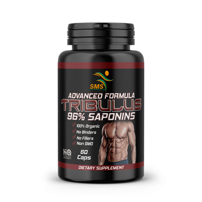 TRIBULUS TERRESTRIS 7500mg EXTRACT 96% SAPONINS Exercise Workout Supplement 60 Veggie Capsules NON GMO