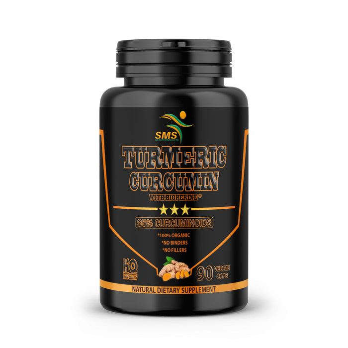 Turmeric Curcumin with BioPerine 1500mg - Natural Joint & Healthy Inflammatory Support with 95% Standardized Curcuminoids for Potency