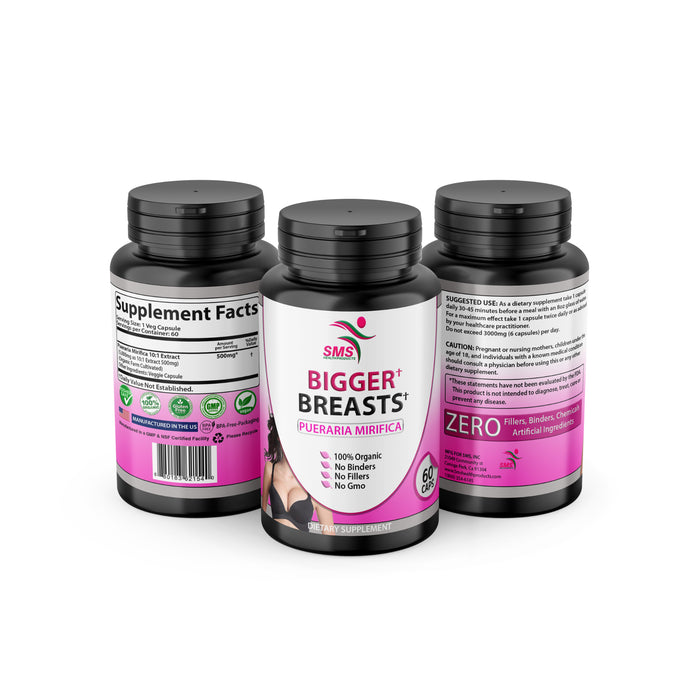 Sms Powder Bigger Breasts by SMS Pueraria Mirifica Supplement 500mg Root Extract ...