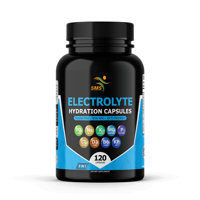 Electrolyte Capsules, Hydration Support, No Fillers, Magnesium, Potassium, Sodium & Chloride, Keto Friendly, Vegan, Made in USA, 120 Capsules