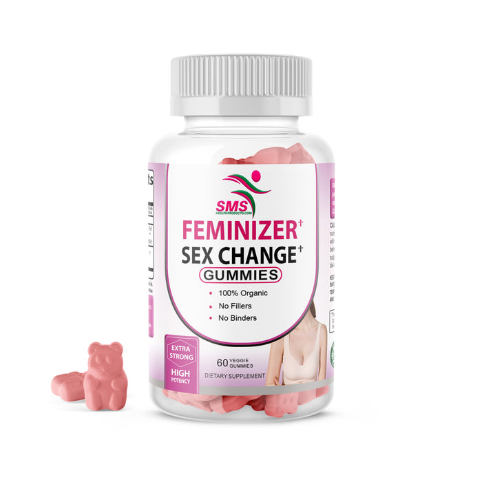 Organic Feminizer Sex Change Pueraria Mirifica Dietary Supplement 60 Gummies Strawberry Flavored