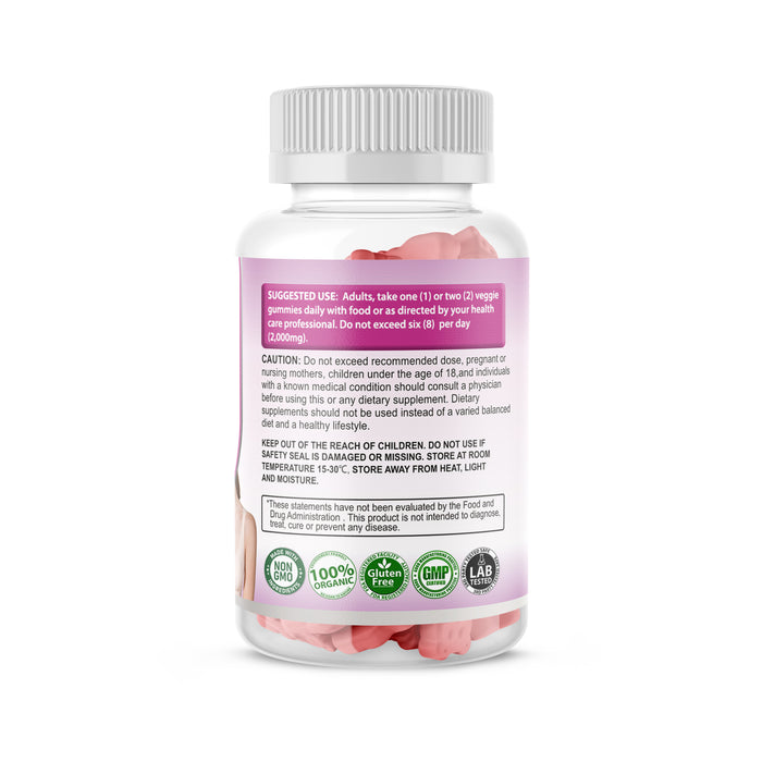 Organic Feminizer Sex Change Pueraria Mirifica Dietary Supplement 60 Gummies Strawberry Flavored