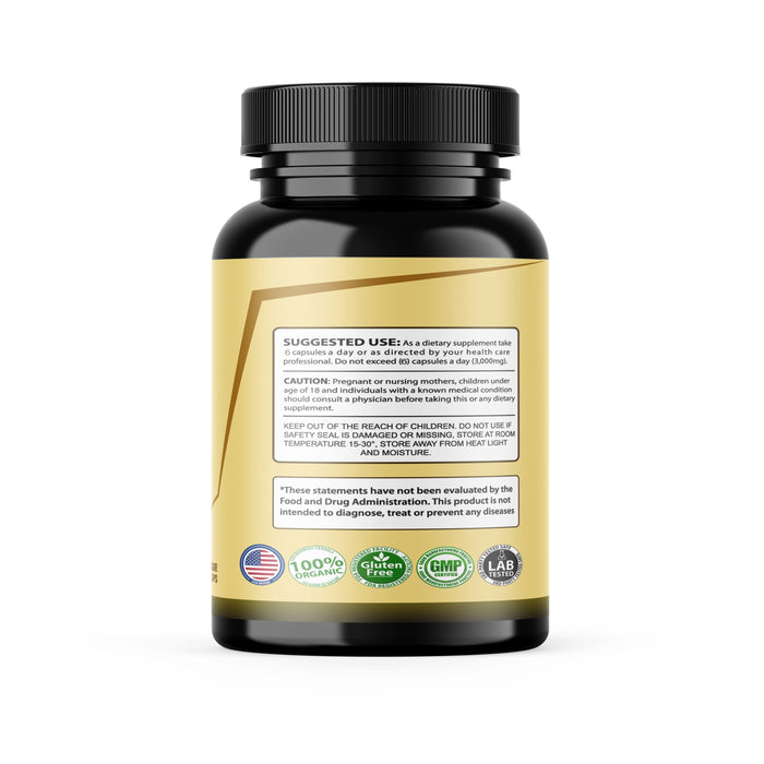 Grass Fed Beef Colostrum Supplement, 3000 mg, Offers Immune Support and Promotes Gut Health, Athletic Performance, Healthy Iron Levels, Non GMO, 180 Capsules