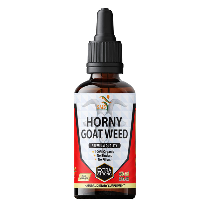 Horny Goat Weed Tincture Herbal Drops Men's Dietary Supplement 2 Fl Oz By SMS