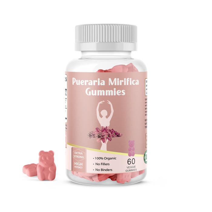 Pueraria Mirifica Dietary Supplement 60 Gummies Strawberry Flavored