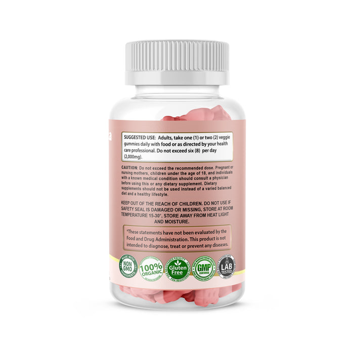 Pueraria Mirifica Dietary Supplement 60 Gummies Strawberry Flavored