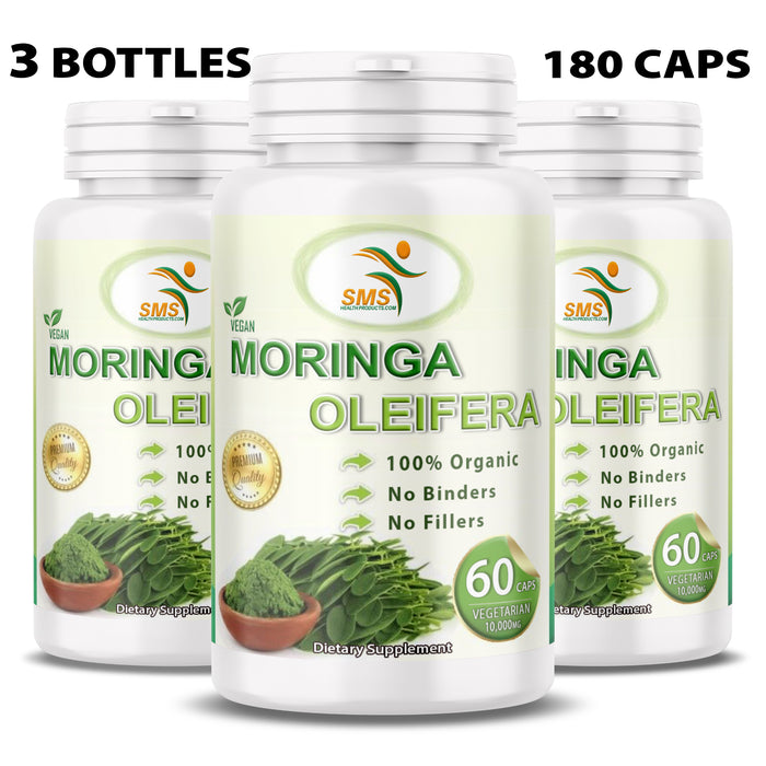 MORINGA OLEIFERA LEAF EXTRACT CAPSULES WEIGHT LOSS ANTI AGING 10,000mg EXTRACT