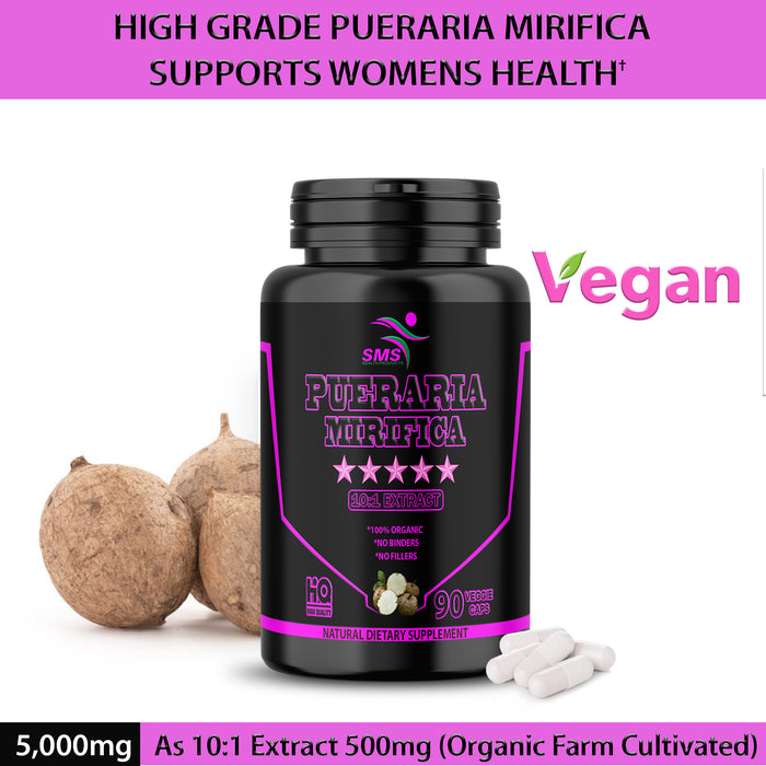 Natural Pueraria Mirifica 2000mg Daily From Thailand , Skin Hair Health 90 Veggie Capsules