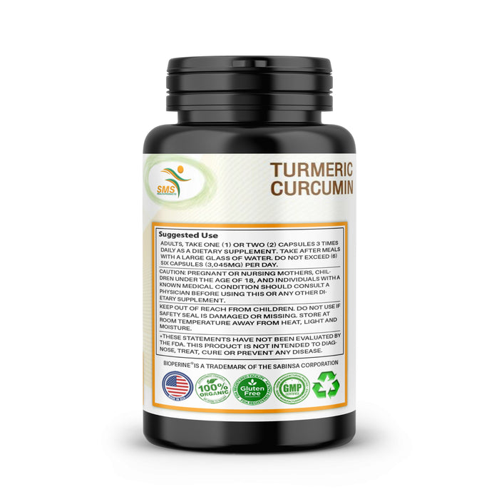ORGANIC TURMERIC CURCUMIN MAX Potency 95% With Black Pepper 15050mg TUMERIC PILLS