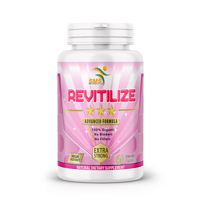 Revitalize, Natural Menopause Supplement for Hot Flashes, Night Sweats, Low Energy, Mood Swings, Unique Formula, 60 Veggie Capsules Non GMO